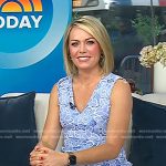 Dylan’s blue floral lace dress on Today