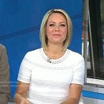 Dylan’s white pointelle knit dress on Today