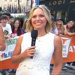 Dylan’s white floral lace dress on Today