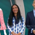 Elizabeth Werner’s blue printed sun protection dress on CBS Mornings