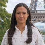 Emilie’s white eyelet blouse on Today