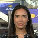 Emilie’s navy floral blouse on Today