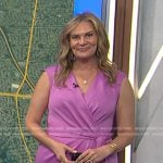 Emily’s purple belted wrap dress on Today