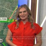 Emily’s red tie waist dress on Today