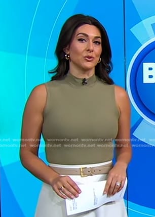 Erielle’s beige belt on Good Morning America