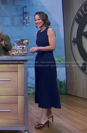 Eva's brown heel sandals on Good Morning America