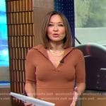 Eva’s brown polo dress on Good Morning America