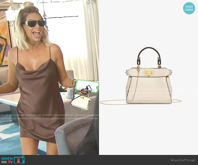 Fendi Nano Peekaboo Bag worn by Caroline Stanbury (Caroline Stanbury) on The Real Housewives of Dubai