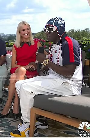 Flavor Flav's coloblock polo shirt on Today