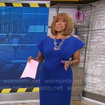 Gayle King’s blue dress on CBS Mornings