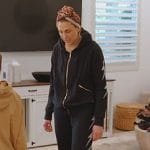 Gina’s black bot print hoodie on The Real Housewives of Orange County