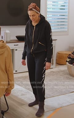 Gina's black bot print hoodie on The Real Housewives of Orange County