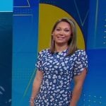 Ginger’s blue floral dress on Good Morning America