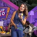 Ginger’s denim vest and jeans on Good Morning America