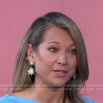 Ginger’s sunburst earrings on Good Morning America