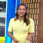 Ginger’s yellow knit dress on Good Morning America