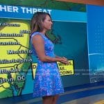 Ginger’s blue heel sandals on Good Morning America