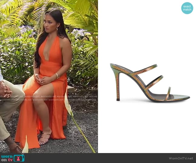 Giuseppe Zanotti Alimha Sandals worn by Jenn Tran on The Bachelorette