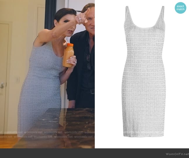 Givenchy 4G jacquard dress worn by Heather Dubrow on The Real Housewives of Orange County