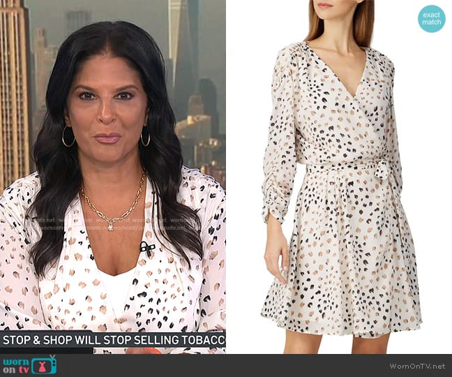 Habitual Arabella Printed Wrap Dress worn by Darlene Rodriguez on Today