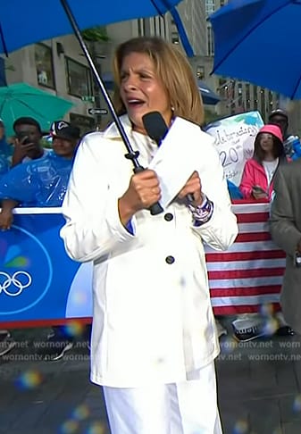 Hoda's white coat on Today