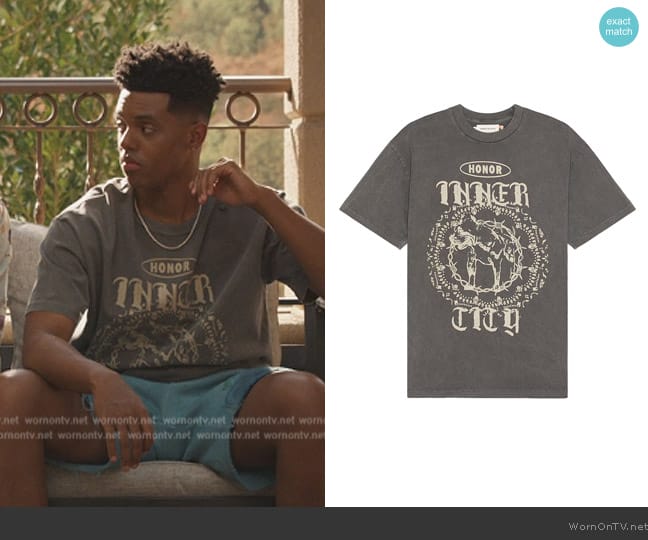 Honor the Gift Barbed Wire Pitbull Short Sleeve Tee worn by Will Smith (Jabari Banks) on Bel-Air