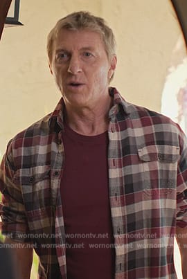 Johnny's plaid shirt on Cobra Kai