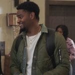 JR’s green satin denim trim jacket on All American Homecoming