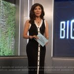 Julie’s black sleeveless button dress by Big Brother