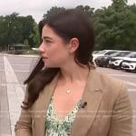 Julie’s green floral v-neck dress on NBC News Daily