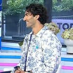 Justin Baldoni’s white floral jacket on Today