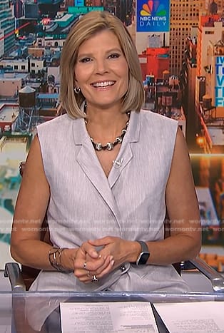 Kate's grey vest on NBC News Daily