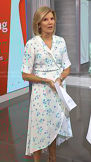 Kate’s white floral wrap dress on NBC News Daily