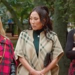 Katie’s plaid cape on The Real Housewives of Orange County