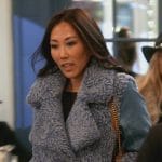 Katie’s blue shearling jacket on The Real Housewives of Orange County