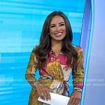 Kaylee’s floral wrap dress on Today