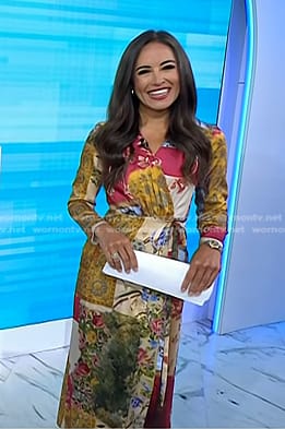 Kaylee's floral wrap dress on Today