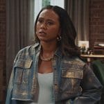 Keisha’s metallic cropped jacket on All American Homecoming