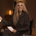 Keltie’s brown oversized blazer and pants on E! News