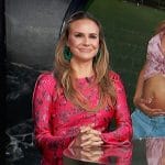 Keltie’s pink floral print mini dress on E! News