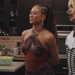 Keisha’s printed corset dress on All American Homecoming