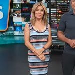 Kit’s stripe ribbed dress on Access Hollywood