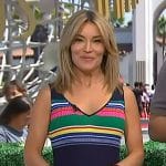 Kit’s stripe ribbed dress on Access Hollywood