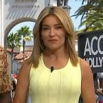 Kit’s yellow ribbed tank on Access Hollywood