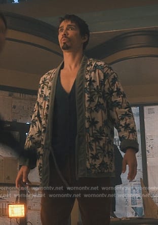 Klaus's palm print jacket on The Umbrella Academy