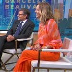 Lara’s magenta pumps on Good Morning America