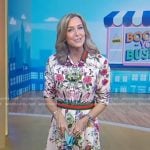 Lara’s pink floral shirtdress on Good Morning America