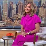 Lara’s pink slingback mules on Good Morning America