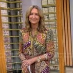 Lara’s paisley print shirtdress on Good Morning America
