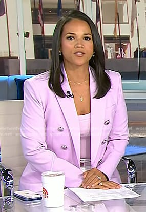 Laura's pink double breasted blazer on Today